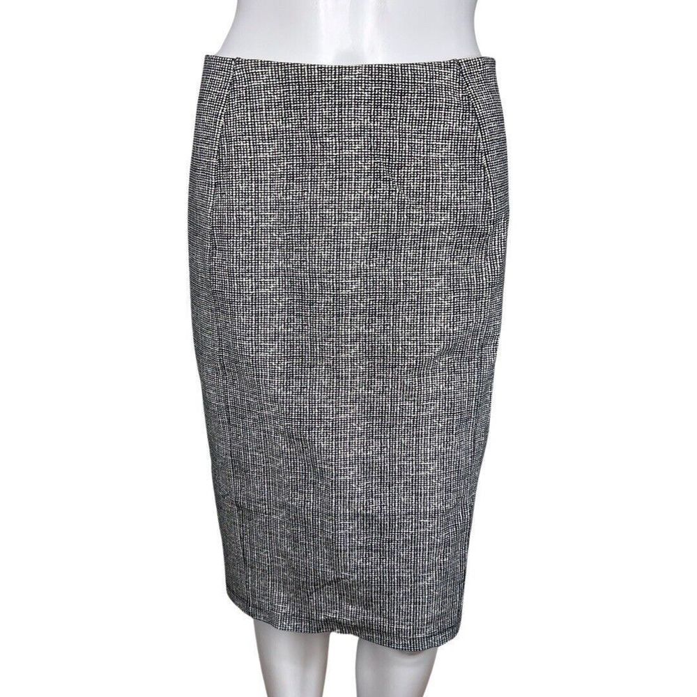Liverpool Skirt Womens 6 Black White Check Pencil Straight Skirt Business Career